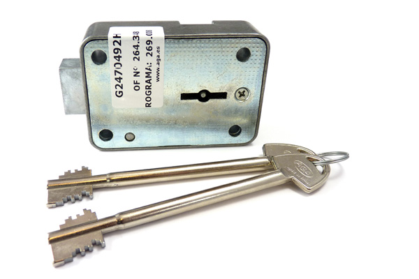 Schlüsselschloss AGA 247 mit Paar-Schlüssel