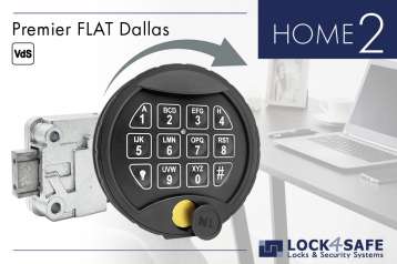 Premier Flat Dallas Tastatur mit Straightbolt-Schloss HOME 2