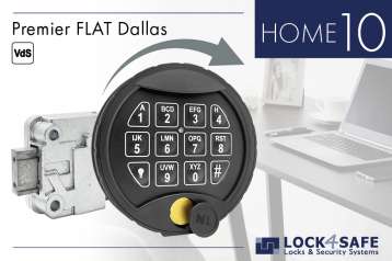 Premier Flat Dallas Tastatur mit Straightbolt-Schloss HOME 10
