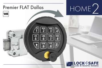 Premier Flat Dallas Tastatur mit Straightbolt-Schloss HOME 2