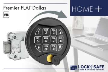 Premier Flat Dallas Tastatur mit Straightbolt-Schloss HOME Plus