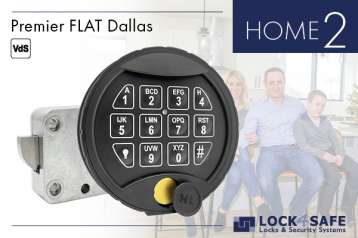 Premier Flat Dallas Tastatur mit Swingbolt-Schloss HOME 2