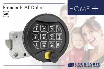 Premier Flat Dallas Tastatur mit Swingbolt-Schloss HOME Plus