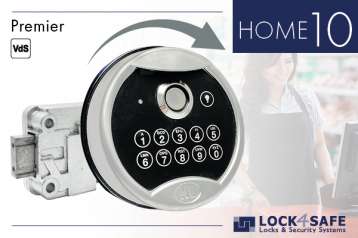 Premier-Tastatur Chrom  (Dallas) mit Straightbolt-Schloss HOME 10