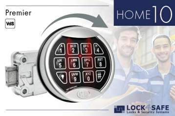 Premier-Tastatur Chrom mit Straightbolt-Schloss HOME 10