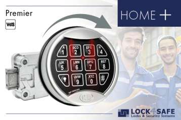 Premier-Tastatur Chrom mit Straightbolt-Schloss HOME Plus
