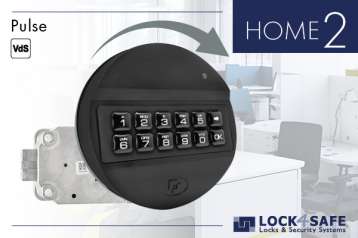 Pulse-Tastatur Schwarz mit Straightbolt-Schloss HOME 2
