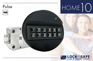Pulse-Tastatur Kunststoff & Motor-Schloss HOME 10