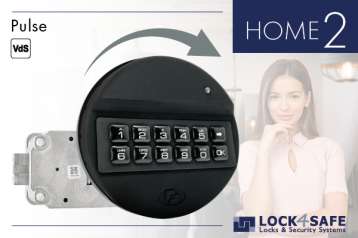 Pulse-Tastatur Kunststoff mit Straightbolt-Schloss HOME 2