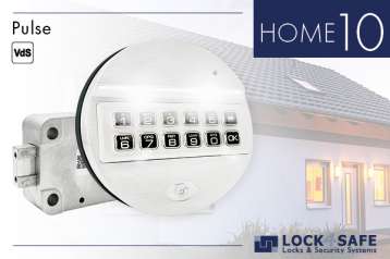 Pulse-Tastatur beleuchtet Chrom & Motor-Schloss HOME 10