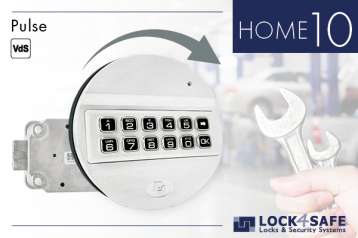 Pulse-Tastatur Chrom mit Straightbolt-Schloss HOME 10
