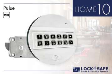 Pulse-Tastatur Chrom mit Swingbolt-Schloss HOME 10