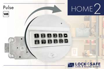 Pulse-Tastatur Chrom mit Straightbolt-Schloss HOME 2