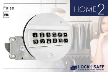 Pulse-Tastatur Chrom mit Swingbolt-Schloss HOME 2
