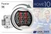 Premier-Tastatur Chrom mit Straightbolt-Schloss HOME 10