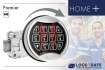 Premier-Tastatur Chrom mit Straightbolt-Schloss HOME Plus