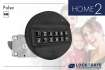 Pulse-Tastatur Schwarz mit Swingbolt-Schloss HOME 2