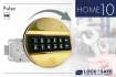 Pulse-Tastatur Metall Gold mit Straightbolt-Schloss HOME 10