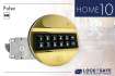 Pulse-Tastatur Metall Gold mit Swingbolt-Schloss HOME 10