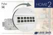 Pulse-Tastatur Chrom mit Straightbolt-Schloss HOME 2